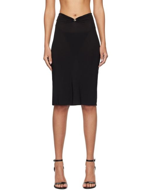 Coperni Black Triangular Mid-Length Dress
