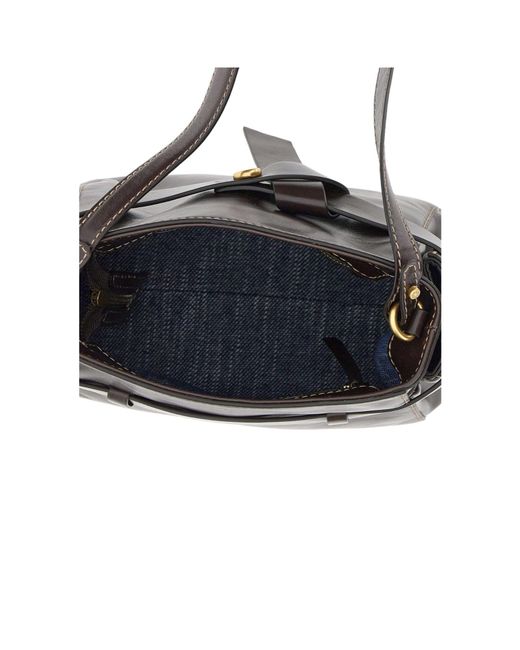 Gianni Chiarini Black Miranda Belted Shoulder Bag