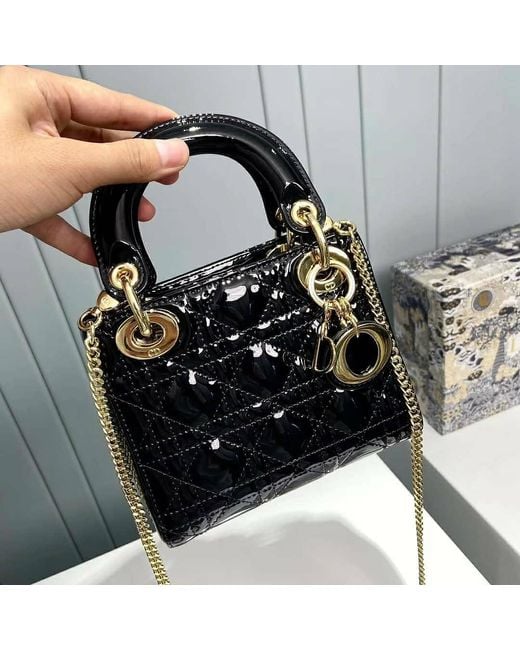 Dior Black Mini Lady Bag