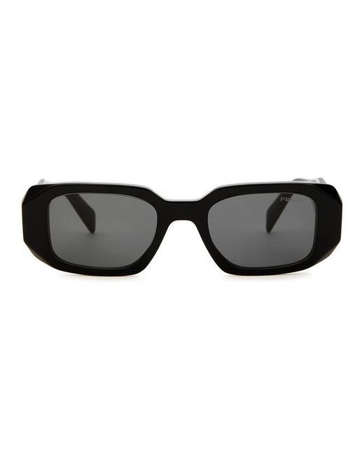 Prada White Rectangular Frame Sunglasses