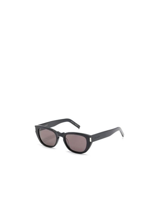 Saint Laurent White Eyewear Square Frame Sunglasses