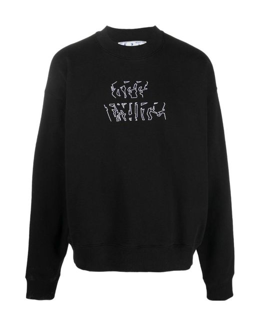 Off-White c/o Virgil Abloh Black Arrows-Motif Long-Sleeve Sweatshirt for men