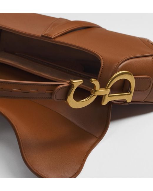 Dior Brown Saddle Bag With Strap
