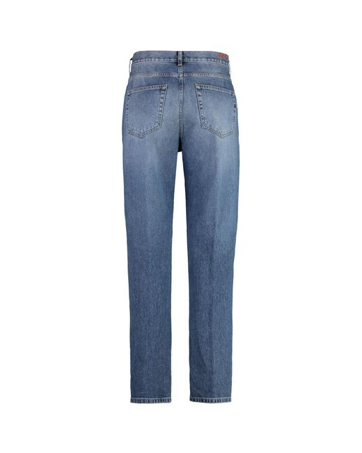 Dondup Blue Andi 5 Pocket Straight Fit Jeans for men