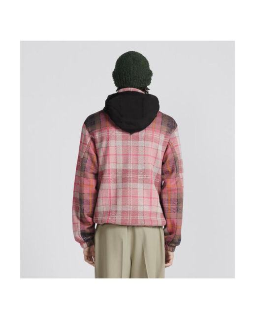 Dior Red Homme Hooded Puffer Jacket for men