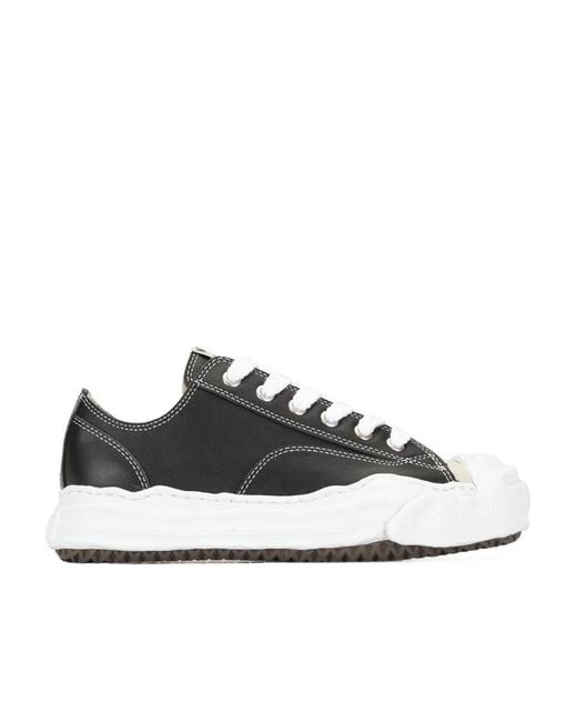 Maison Mihara Yasuhiro Black Original Sole Lace-Up Sneakers for men