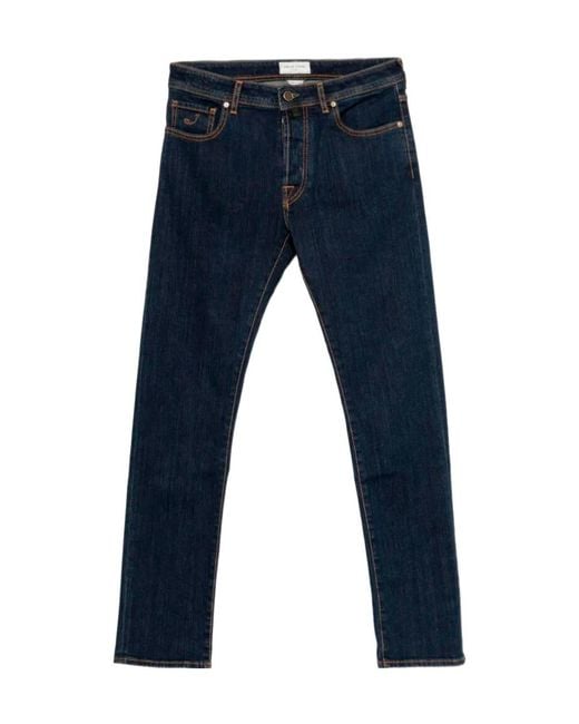 Jacob Cohen Blue Five-Pocket Jeans for men