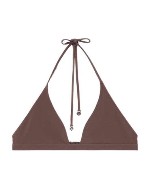 Loro Piana Brown Strap Triangle Bikini