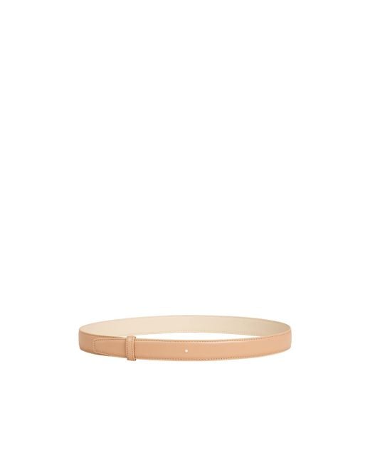 Céline White Reversible Strap 25Mm