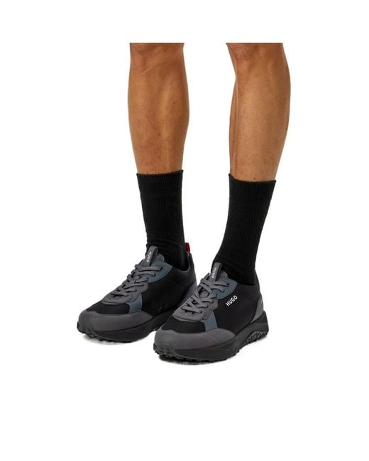 Boss Black Color Block Sneakers for men