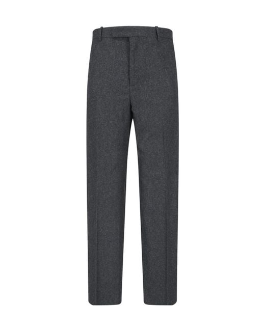 Jil Sander Gray Straight-Leg Casual Trousers for men