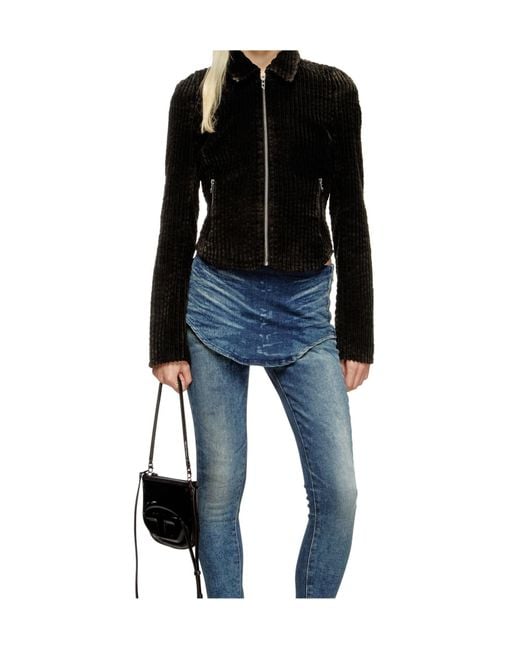 DIESEL Black G-Enea Zip-Front Jacket