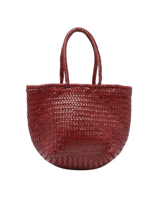 Dragon Diffusion Red Grace Small Basket Bag