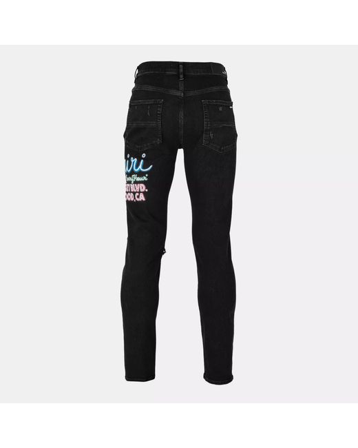 Amiri Black Slim Fit Jeans for men