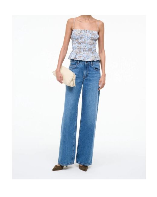 Staud Blue Thin Shoulder Straps