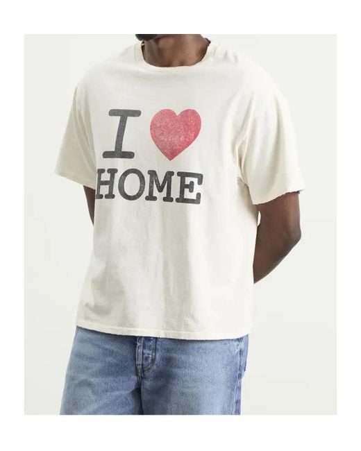 GALLERY DEPT. White Graphic T-Shirts for men