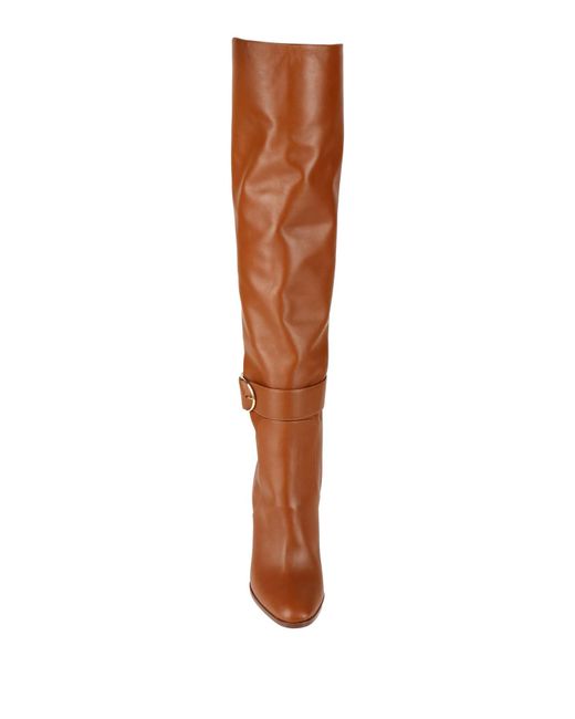 Dolce & Gabbana Brown Solid Color Over-The-Knee Boots