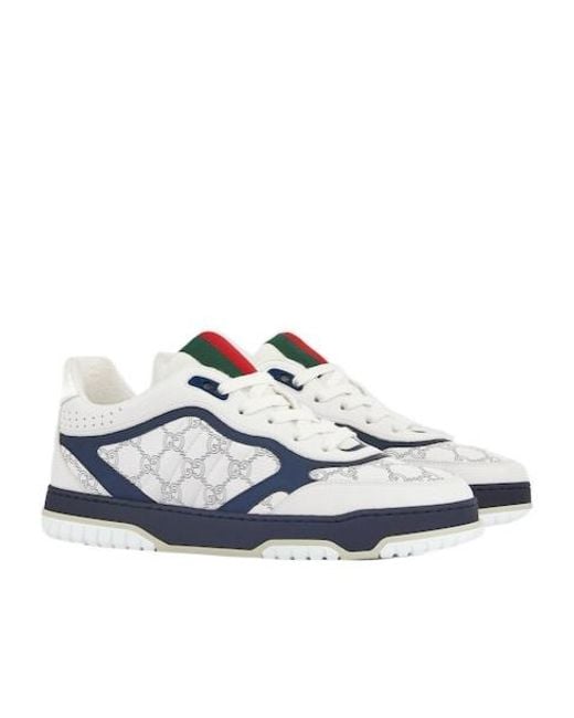 Gucci Blue "Re-Web" Sneakers for men