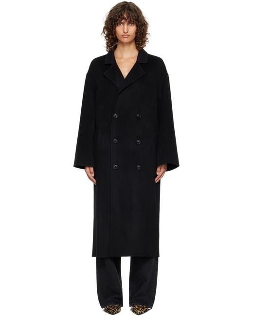 Loulou de Saison Black Borneo Long Coat