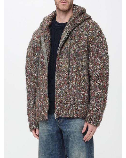 NAMACHEKO Brown Maurius Zip-Up Hoodie for men