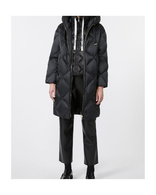 Max Mara Black The Cube Trefe Padded Down Jacket