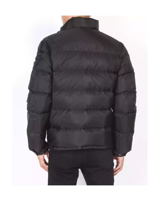Prada Black Logo Quilted Down Jacket for men
