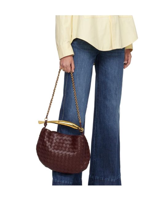 Bottega Veneta Purple Sardine Small Shoulder Bag