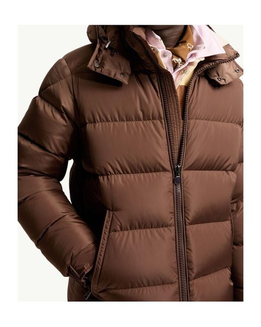 Moncler Brown Maya Matte Short Down Jacket for men