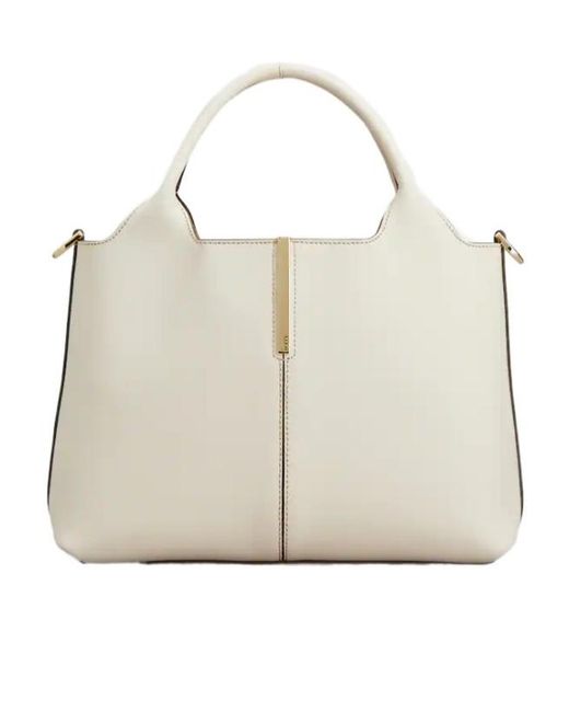 Tod's Natural Logo Detailed Top Handle Bag