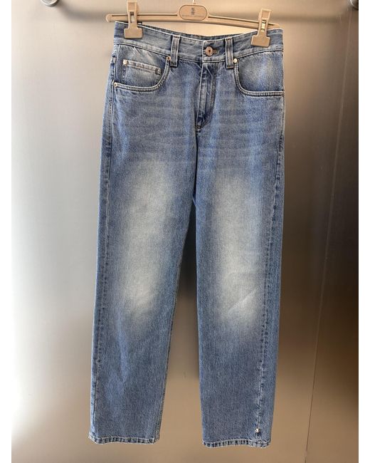 Brunello Cucinelli Blue Belt Loop Jeans