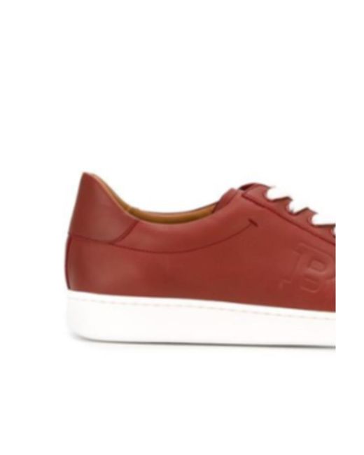 Bally Red Logo Details Casual Sports Shoes for men