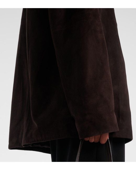 The Row Brown Fabian Suede Jacket