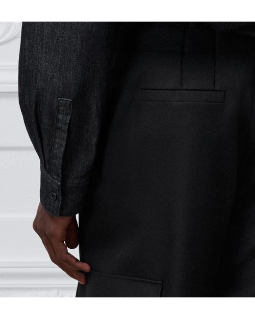 Dior Black Button-Up Casual Pants for men