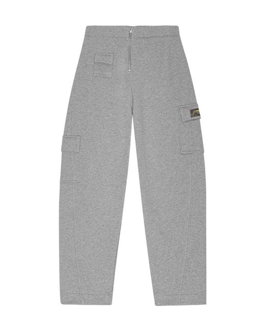 Ganni Gray Cargo Sweatpants