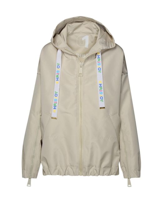 Khrisjoy Gray New Khris Zip-Up Drawstring Windbreaker