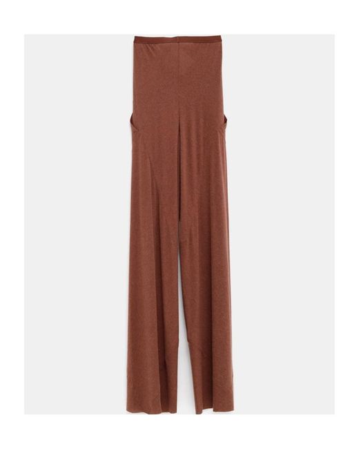 Rick Owens Brown Pocket Trousers