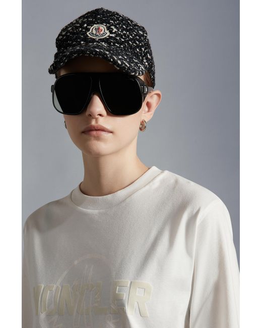 Moncler White Logo Long Sleeve T-Shirt