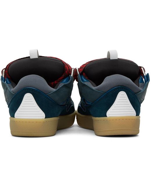 Lanvin Blue Curb Low-Top Sneakers for men