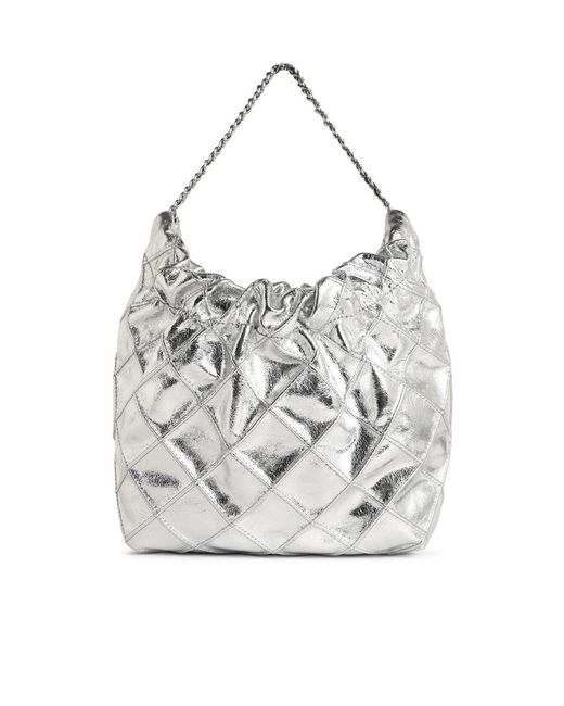 Tory Burch White Fleming Mini Crossbody Bag