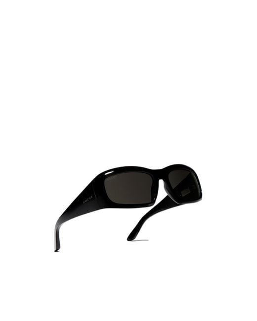 Gucci Black Rectangular Frame Sunglasses for men