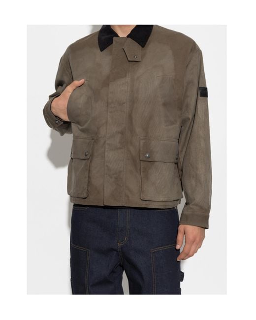 Zadig & Voltaire Brown Konnice Canvas Jacket for men