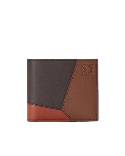 Loewe Brown Puzzle Bifold Wallet for men