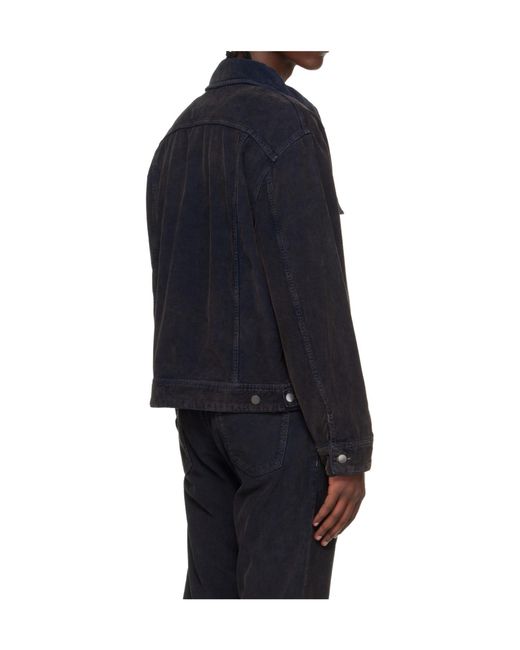 Studio Nicholson Black X Aaron Levine Collaboration Derby Long-Sleeved Casual Jacket for men