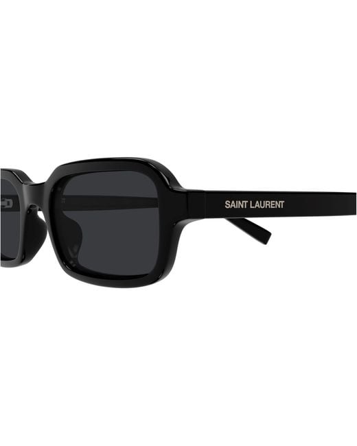 Saint Laurent White Rectangle Sunglasses