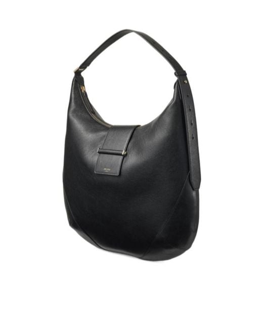 Jimmy Choo Black Bar Hobo Medium