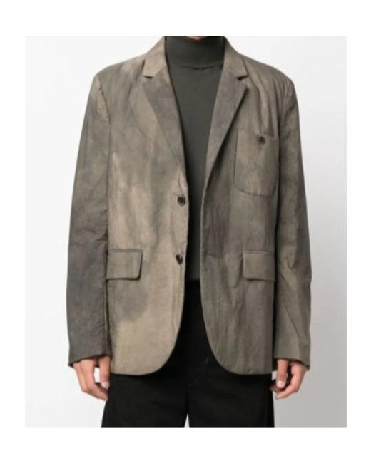 Uma Wang Brown Faded Effect Blazer for men