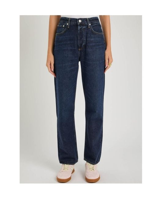 Citizens of Humanity Blue Blaine Straight-Leg Jeans