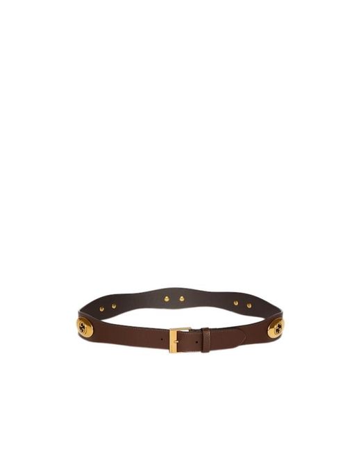 Gucci White Belt With Square Buckle for men