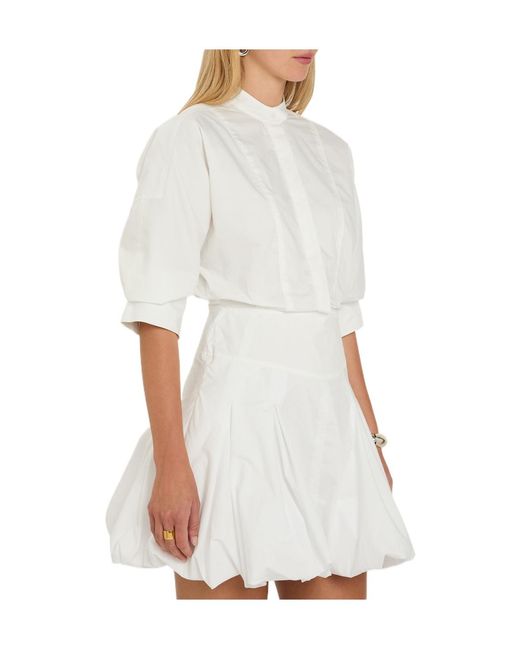 Jonathan Simkhai White Cotton Shirt Dress