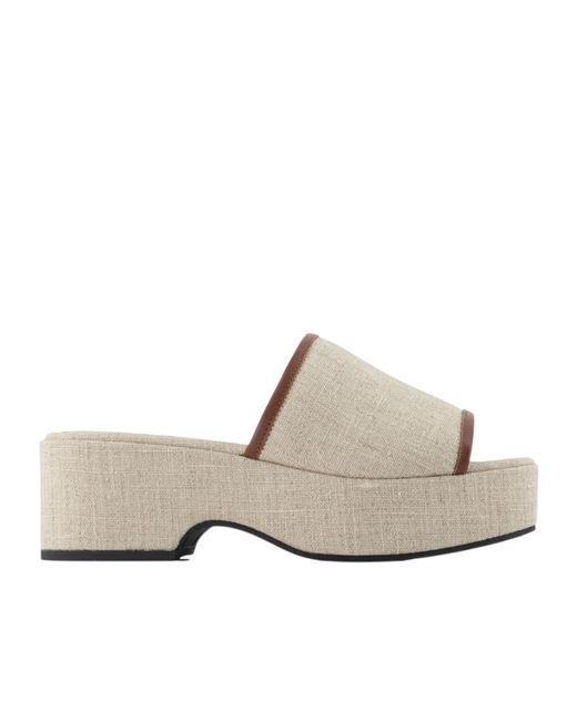 CAREL PARIS White Carel Adri Platform Flat Mules